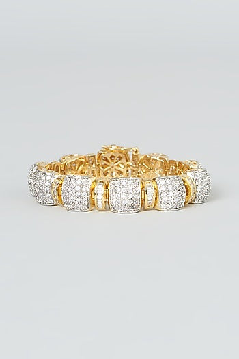 Gold Finish Zircon Bracelet