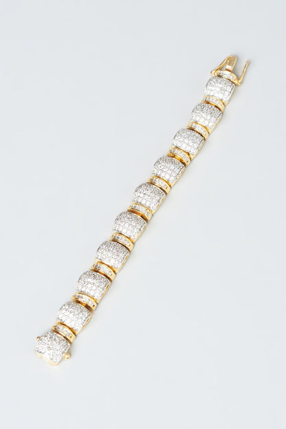 Gold Finish Zircon Bracelet