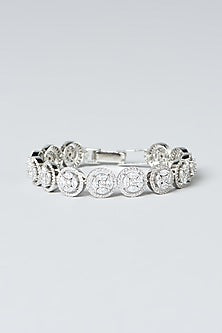 White Finish Zircon Bracelet