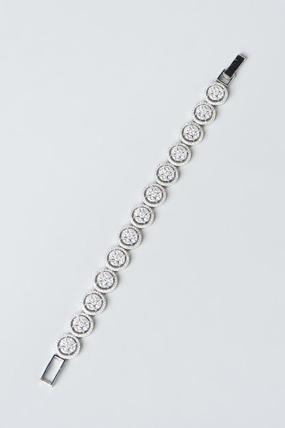 White Finish Zircon Bracelet