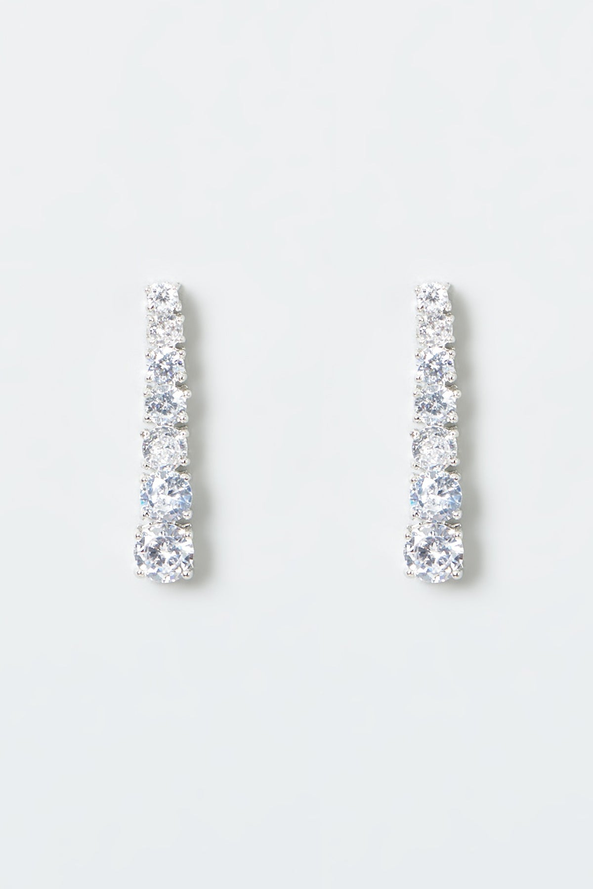 White Finish Zircon Necklace Set