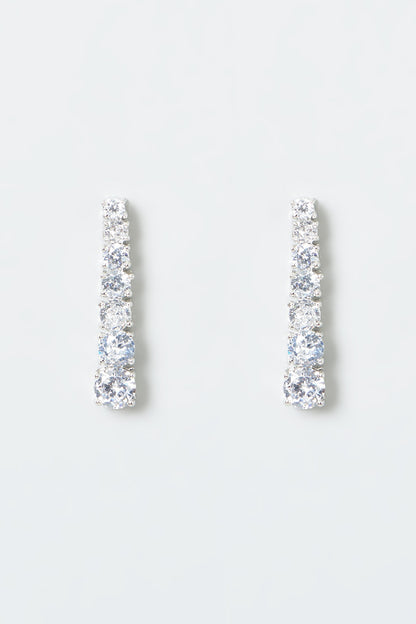White Finish Zircon Necklace Set