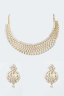 Gold Finish Zircon Necklace Set