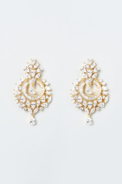 Gold Finish Zircon Necklace Set