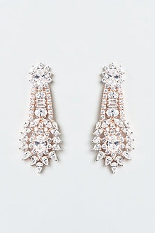 Rose Gold Finish Zircon Necklace Set