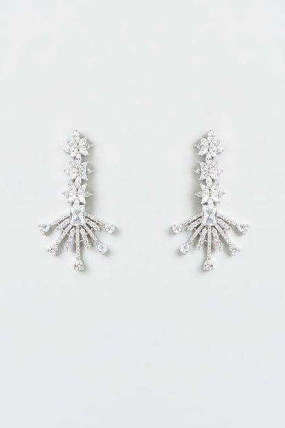 White Finish Zircon Necklace Set