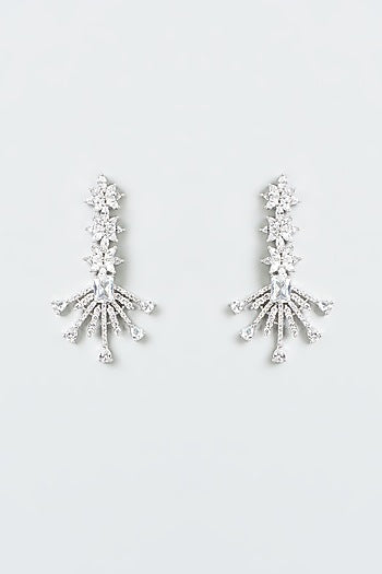 White Finish Zircon Necklace Set