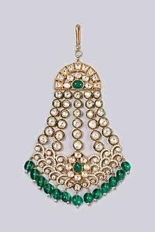 Gold Finish Kundan Polki Pasa