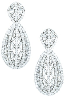 Silver plated faux earrings