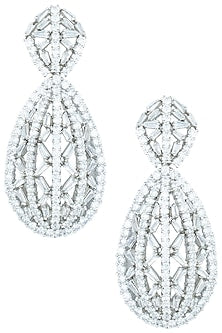 Silver plated faux earrings