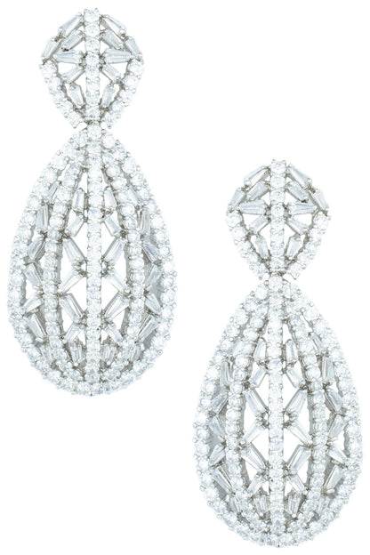 Silver plated faux earrings