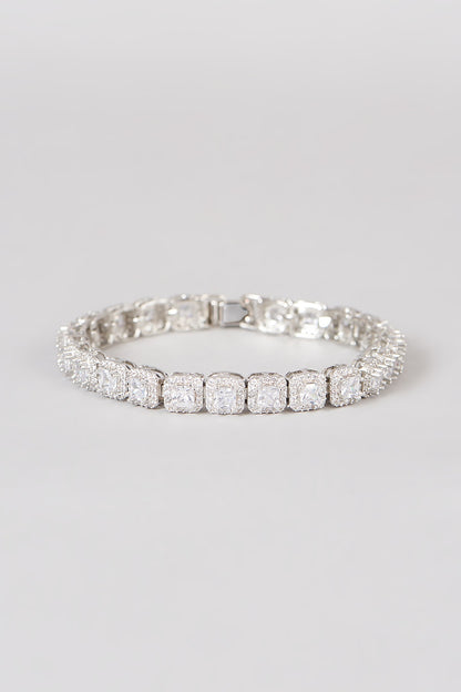 White Finish Zircon Bracelet
