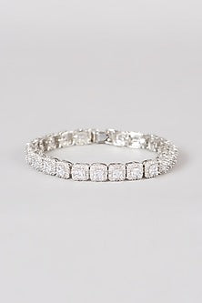 White Finish Zircon Bracelet