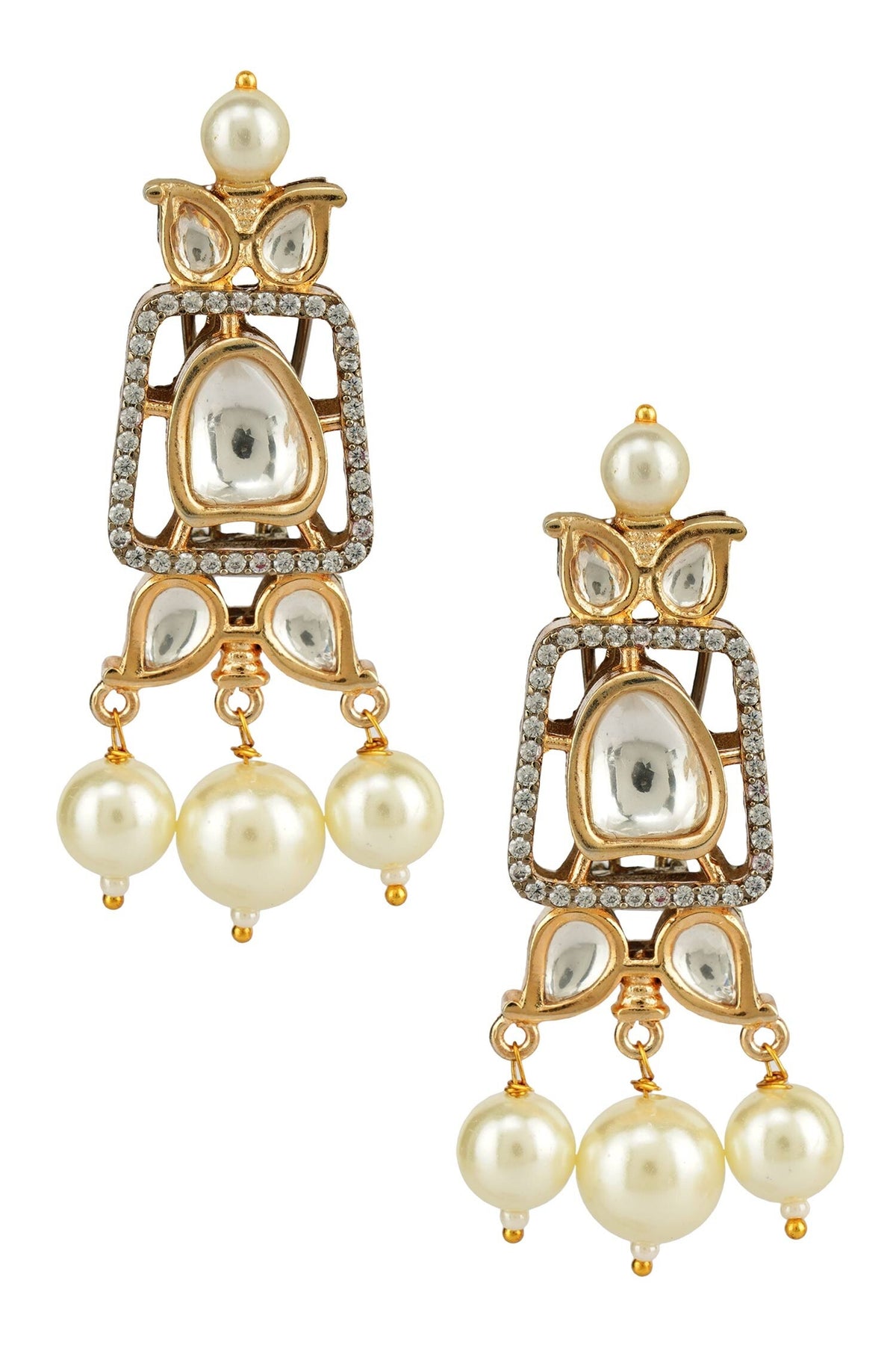 Bead & Kundan Polki Necklace Set 