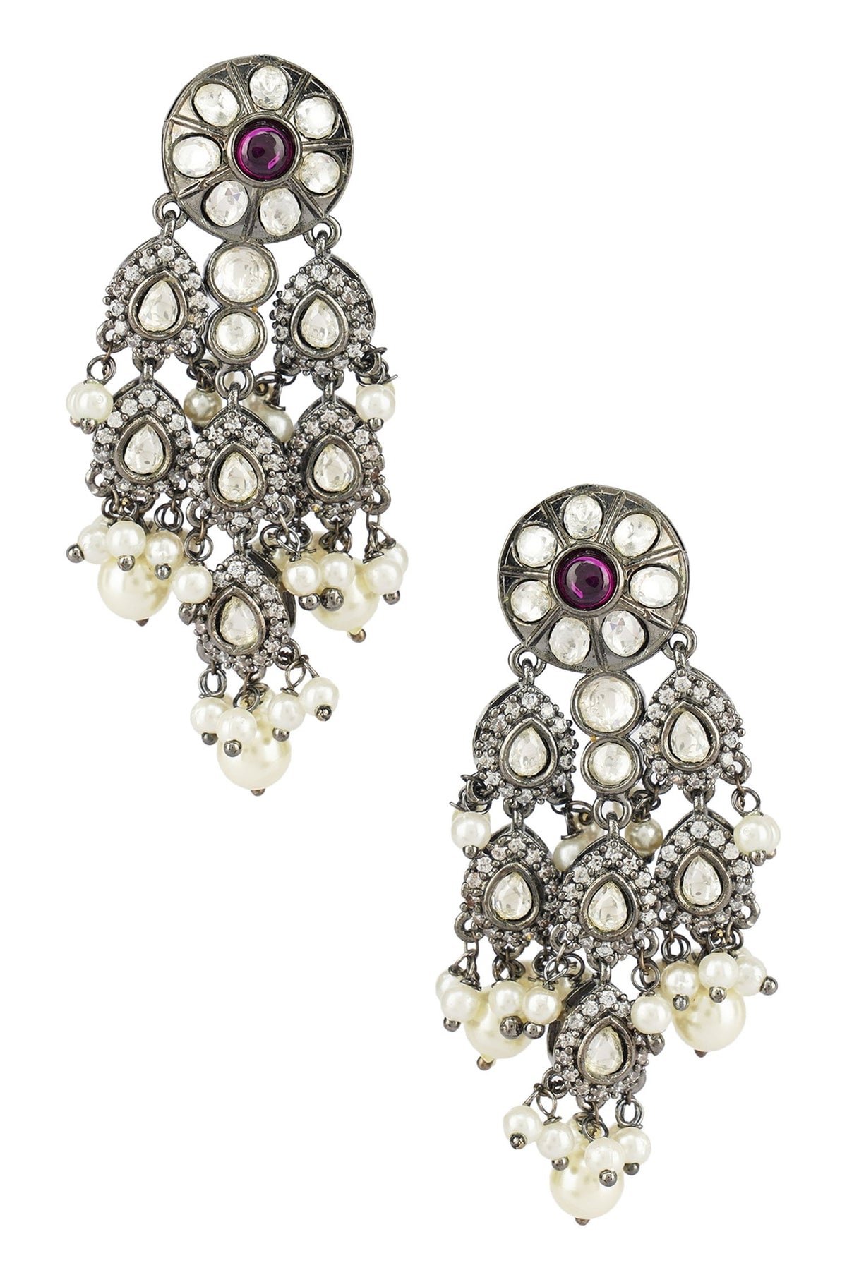 Bead & Kundan Polki Necklace Set 