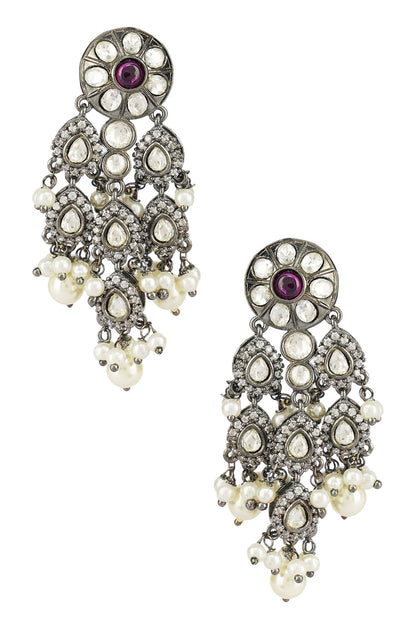 Bead & Kundan Polki Necklace Set 