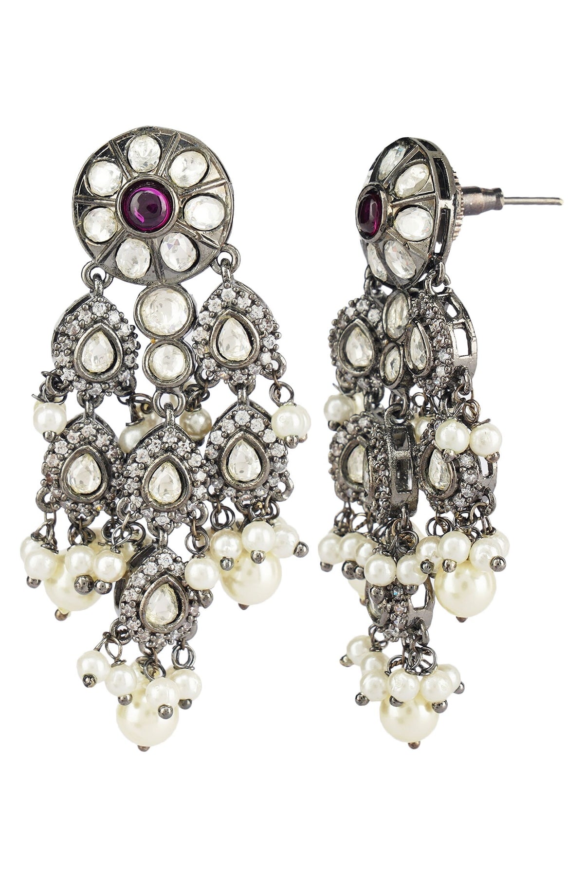 Bead & Kundan Polki Necklace Set 
