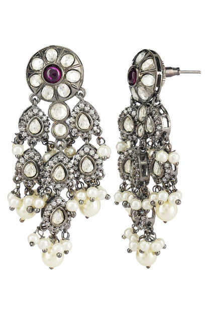Bead & Kundan Polki Necklace Set 