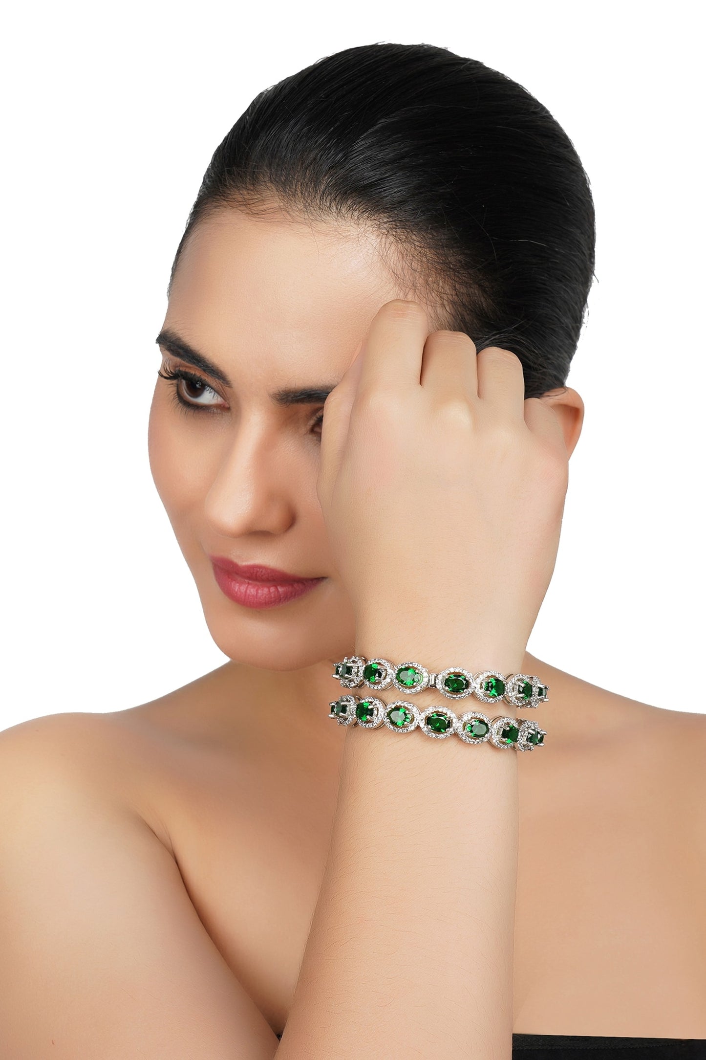 Stone Studded Bracelet - Single Pc 