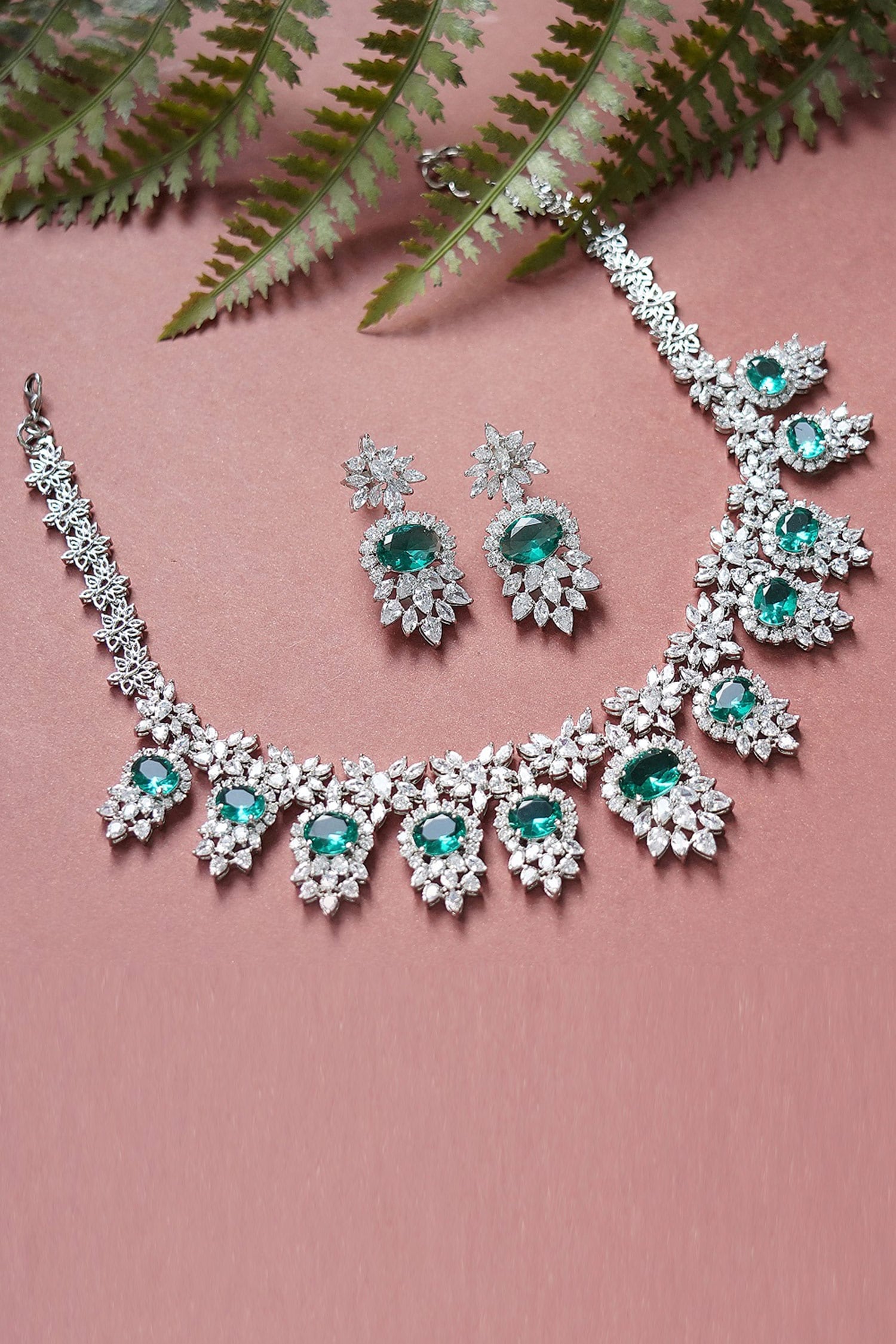 Stone Studded Necklace Set 