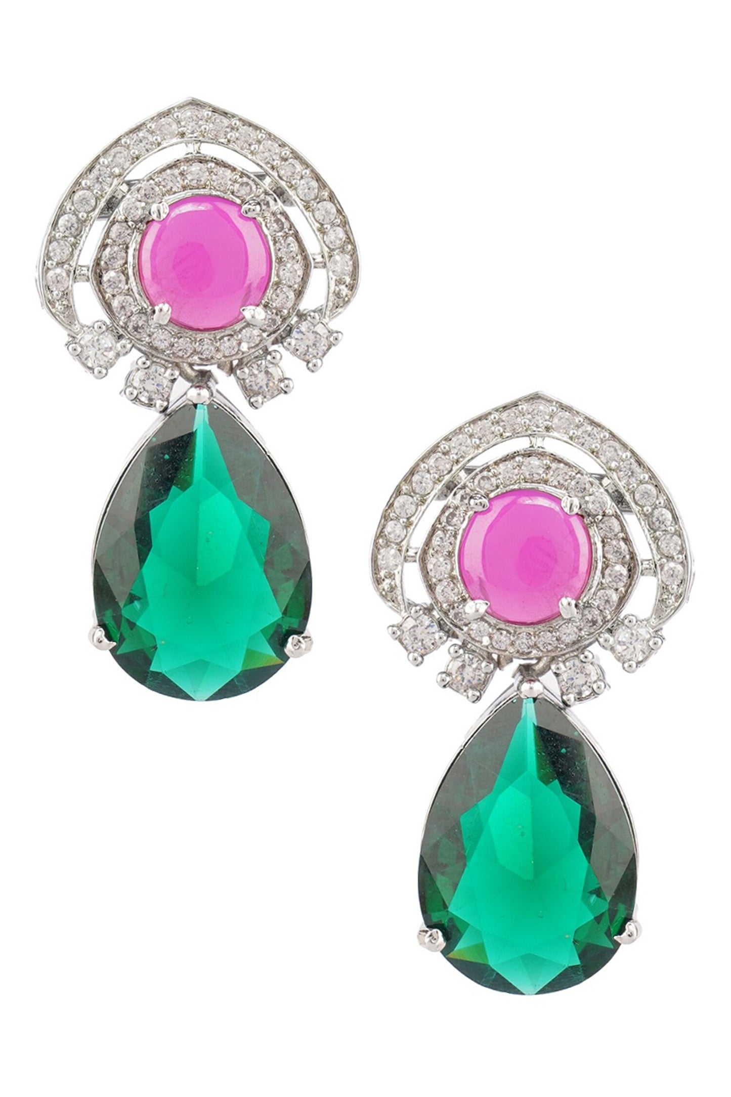 Stone Drop Necklace Set 