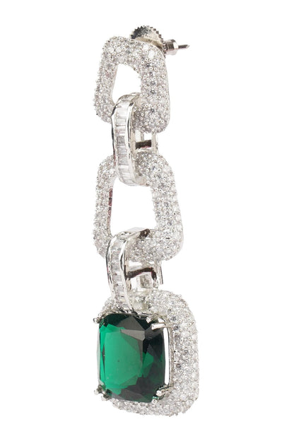 Stone Studded Chain Necklace Set 