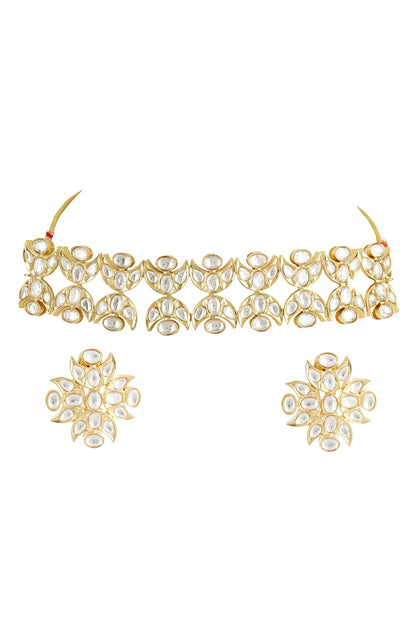 Kundan Choker Necklace Set 