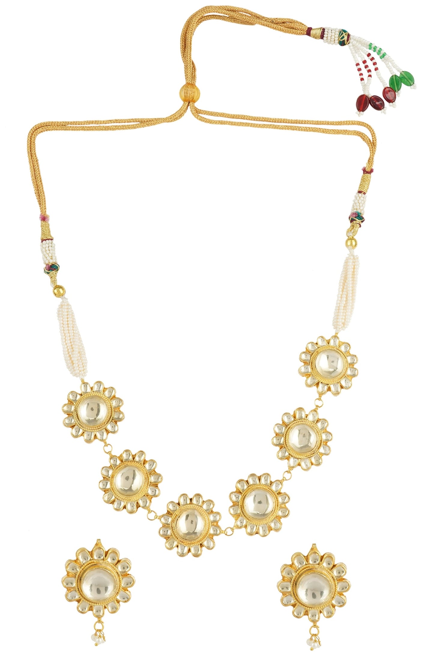Floral Motif Necklace Set 
