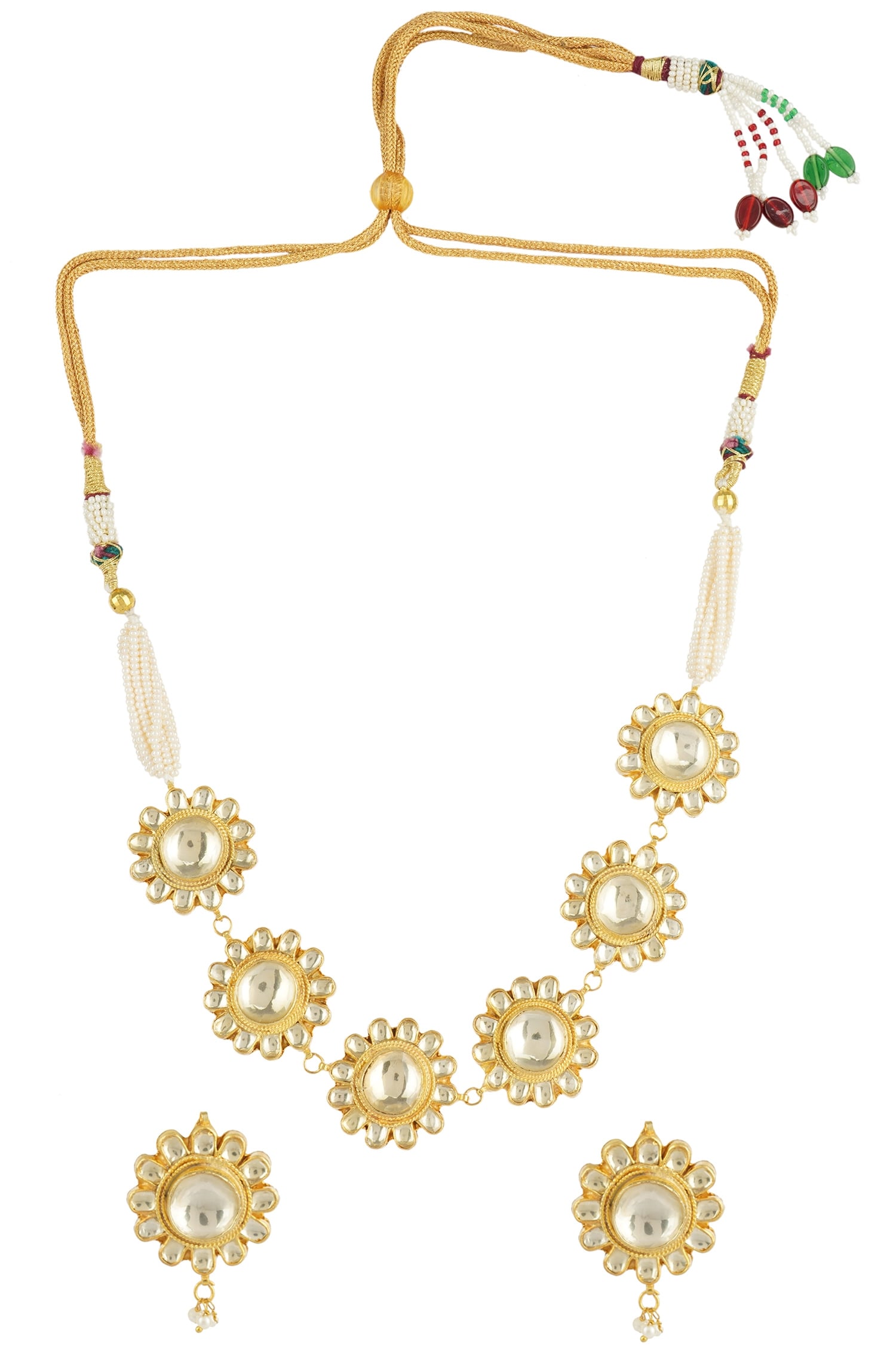 Floral Motif Necklace Set 