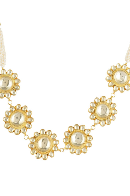 Floral Motif Necklace Set 