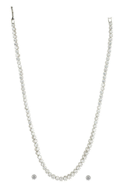 Stone Embellished Necklace Set 
