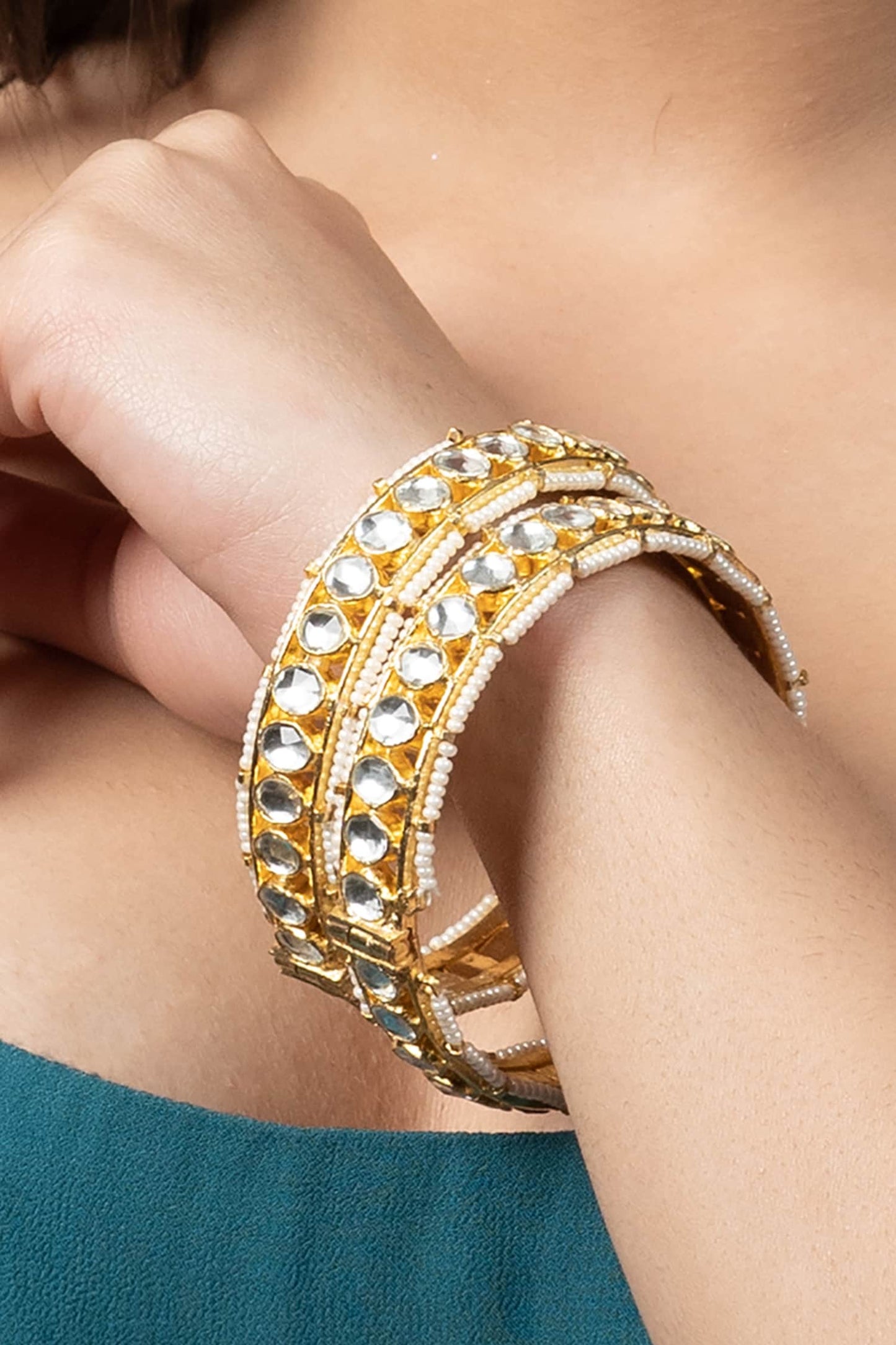Kundan Bangles Set of 2 