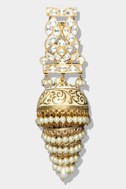 Kundan Jhumkas 