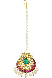 Kundan and Pearl Multicolour Mangtika