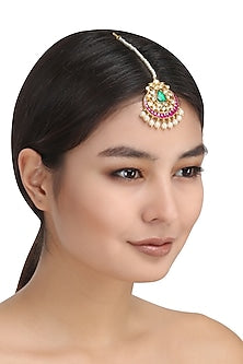 Kundan and Pearl Multicolour Mangtika
