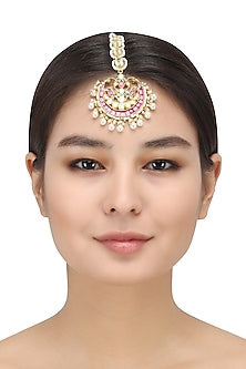 Kundan and Pearl Multicolour Mangtika