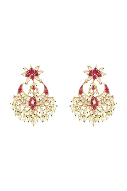 Gold Plated Red Onyx Necklace Set