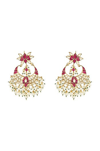 Gold Plated Red Onyx Necklace Set