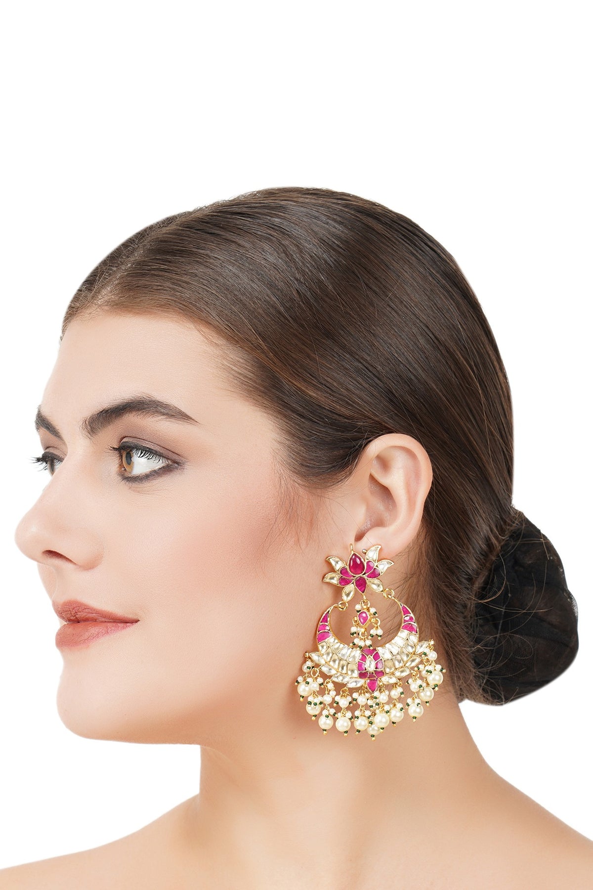 Gold Plated Red Onyx Necklace Set