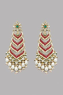 Gold Plated Kundan Earrings
