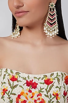 Gold Plated Kundan Earrings