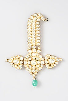 Gold Plated Kundan Polki Pasa