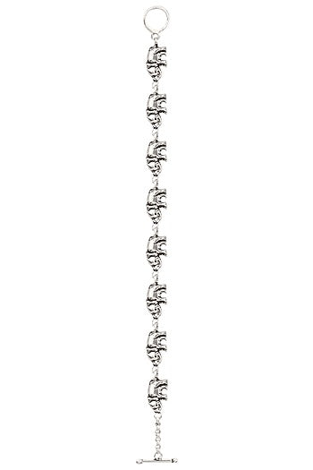 Antique Silver Finish Elephant Bracelet