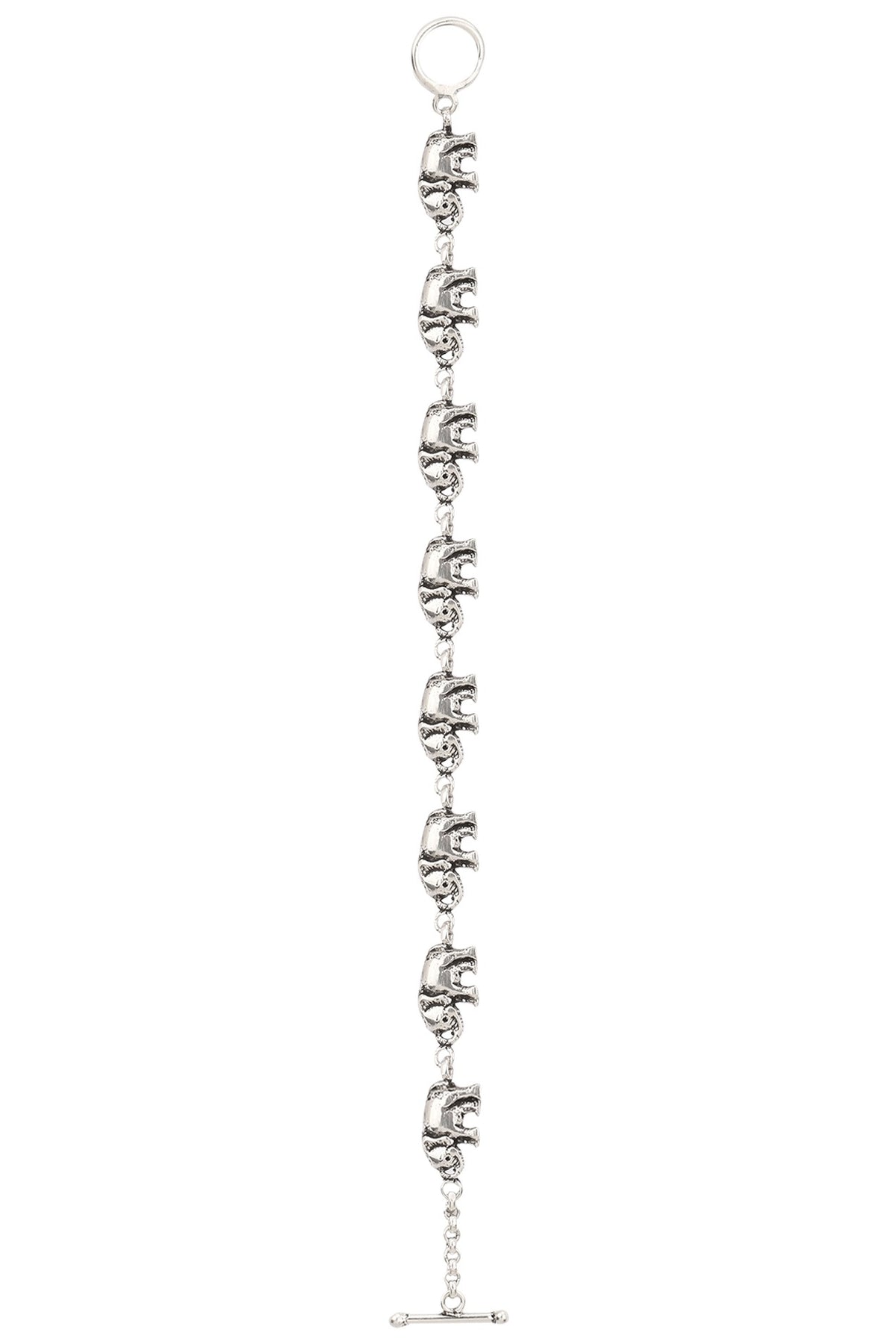 Antique Silver Finish Elephant Bracelet