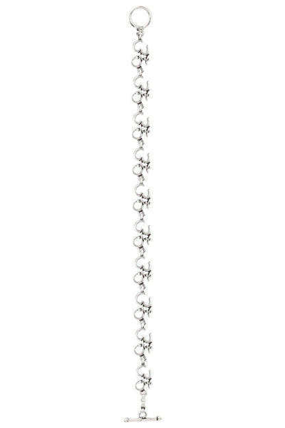 Antique Silver Finish "Om" Bracelet