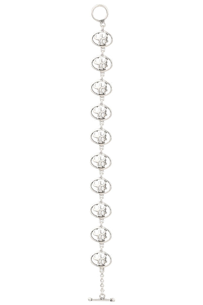 Antique Silver Finish "Om" Bracelet