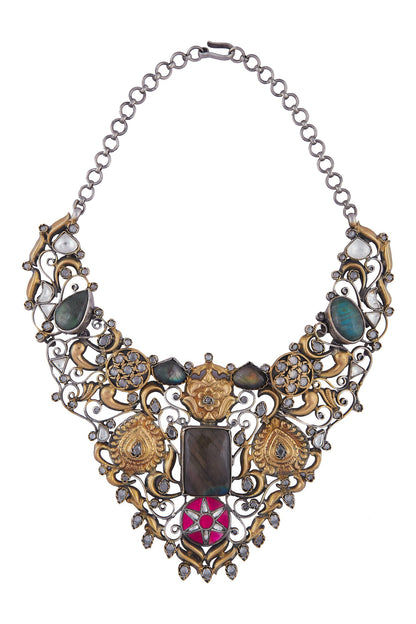 Stone Carved Choker  