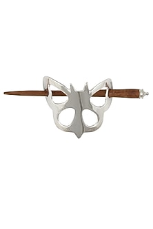 Rhodium Plated Butterfly Hair Pin