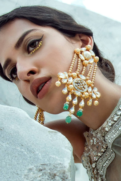 Stone Long Earrings 