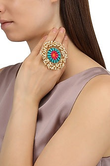 Matte Finish Three Toned Ring